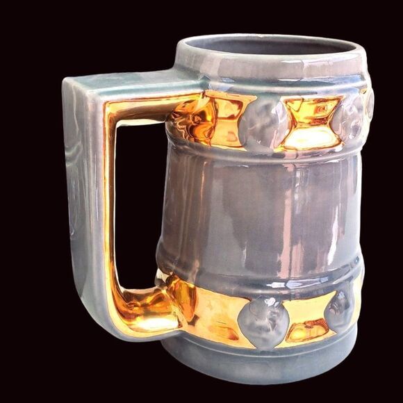 San Clemente Roday California Pottery 60s Vintage Bar Beer Pitcher Mugs Zodiac - Picture 13 of 16